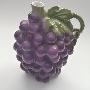 Royal Bayreuth Bavaria Germany Porcelain Figural Grape Syrup Pitcher